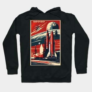 Soviet rocket poster Hoodie